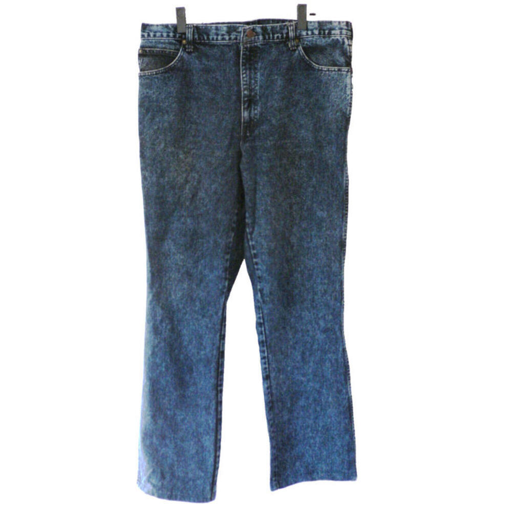 Sheplers Mens Acid Washed Bootcut Denim Jeans 38x32 Cowboy